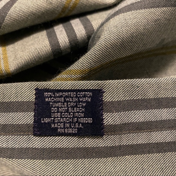 Burberry Striped Green Cotton Button Down Shirt - Picture 7 of 10